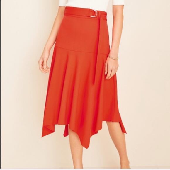 Ann Taylor Belted Handkerchief Skirt - Picture 1 of 7